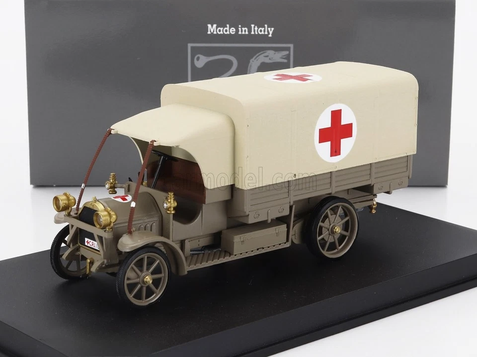 RIO RIO4741 1/43 FIAT 18 BL Ambulanza 1915 160° Anniversario CRI Modello Auto