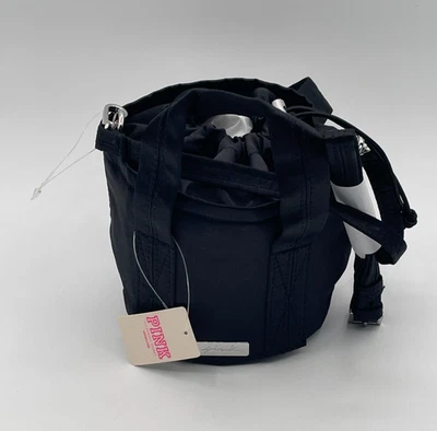 Bolso Bandolera Victoria's Secret Rosa con Cordón Negro Nuevo con Etiquetas Foto 1 de 4