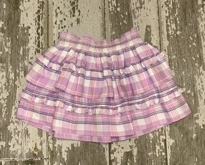 Loveshackfancy X American Girl Purple Plaid Ruffle Billie Skirt Size 12 RARE - Picture 1 of 6