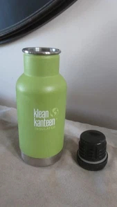 Klean Kanteen Insulated Green Stainless Steel Water Bottle 12 oz Free Shipping - Picture 1 of 24