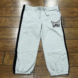 Vintage Tapout Sweatpants Men's XL 36x25 MMA Gym Training Baggy Y2K Cropped READ - Picture 1 of 11
