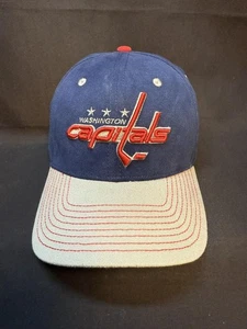 Washington Capitals Hat Cap Strap Back Blue Gray NHL Hockey Mens One Size - Picture 1 of 6