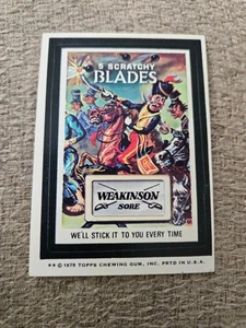 1975 Topps Wacky Packs White Back 5 Scratchy Blades - Bild 1 von 2
