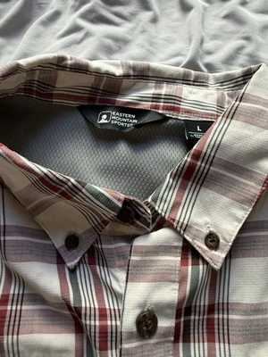 Eastern Mountain Sports Men’s Large Plaid Button Down Long Sleeve Shirt - Image 1 of 2