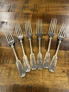 Wallace Brothers 6er Set Gabeln 900 WB/W Made in USA - Bild 1 von 9