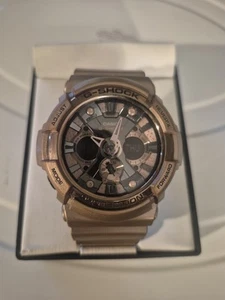 Casio G-Shock Rose Gold Ana-Digi Dial Resin Band Men's Watch GA-200GD-9B - Picture 1 of 11