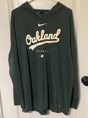 Nike Dri fit Oakland  Athletics Hooded Long sleeve T-shirt Men’s XL - Image 1 of 4
