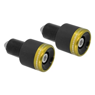MF8532 Stabilizzatori Manubrio Barracuda B-Lux Oro Nero CNC Universale Moto - Immagine 1 di 4