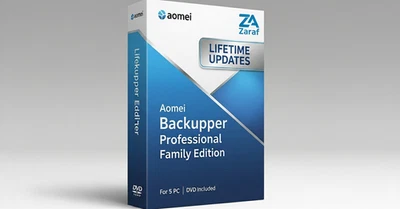 LifeTime Updates Aomei BackUpper Professional Family Edition - 5 PC  DVD - Image 1 of 2