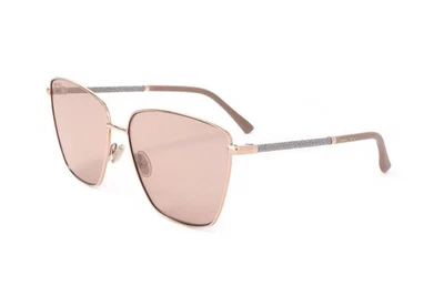 Gafas de sol Jimmy Choo JC LAVI-S BKU2S 60 mm dorado desnudo/rosa flash lentes plateadas Foto 1 de 3