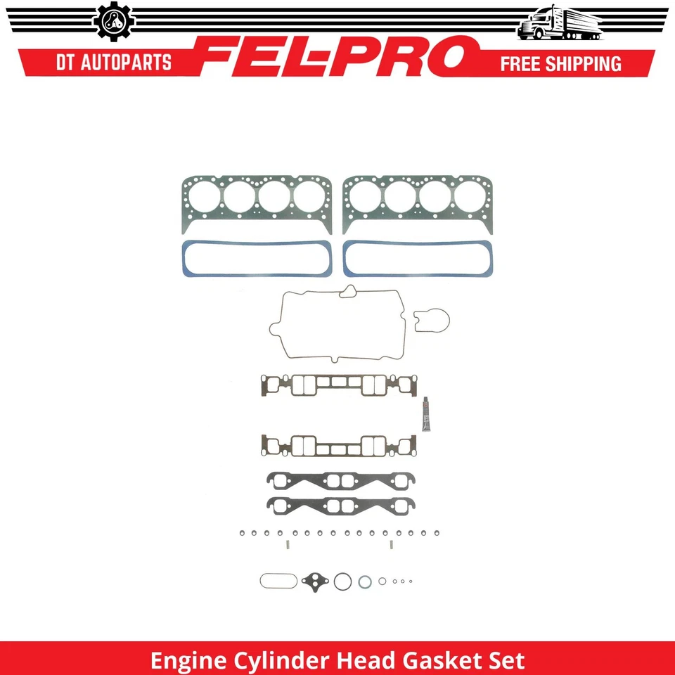 适用于 1996 - 1999 年雪佛兰 K1500 5.0L V8 发动机气缸盖垫圈套件 Fel-Pro — 第 1/1 张图片