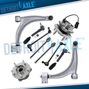 12pc Front Lower Control Arm Wheel Hub Bearing Kit for 2005-2009 Malibu G6 Aura - Picture 1 of 8
