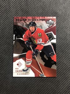 2003-04 UPPER DECK BLACK DIAMOND KYLE CALDER SINGLE RUBY RED #ed 39/50