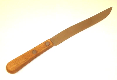 Vintage Case XX 251-8" Chromium Fixed Blade Carving Knife w/ Wood Handle - Image 1 of 4