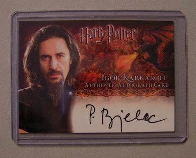 Harry Potter-Predrag Bjelac-Igor Karkaroff-Movie-Cinema-Signature-Autograph Card - Image 1 of 3