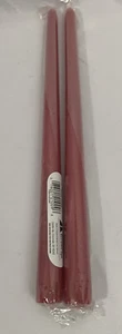 Candle-Lite 12” Taper Dinner Candles Set Of 2 Crimson Red New - Picture 1 of 3
