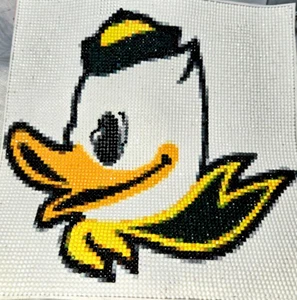 Decoración de patos Oregon - Pintura artística de diamantes - Acabado - Joyas - 9,5" x 9,5" - Imagen 1 de 7