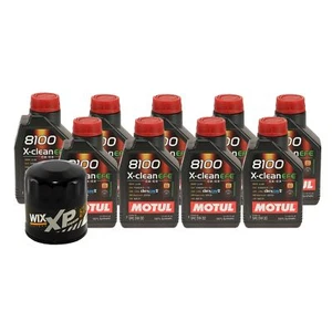 9L Motul 8100 X-CLEAN EFE 5W30 Wix XP Filter Motor Oil Change Kit API SN - Picture 1 of 1