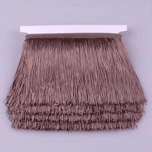 10 Yards 20CM Tassel Fringe Lace Trims Polyester Latin Curtain Costume DIY - Picture 1 of 45