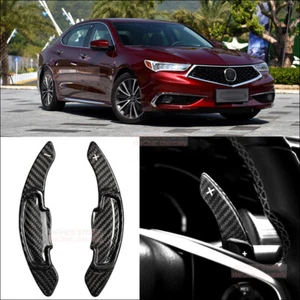 Palanca de cambios extensiones de palanca de cambios de fibra de carbono para volante de coche para Acura TLX-L - Imagen 1 de 10