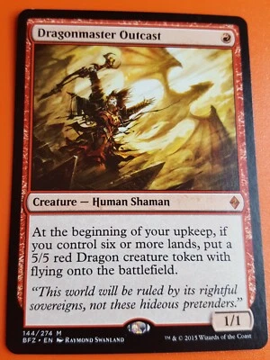 1x DRAGONMASTER OUTCAST - Zendikar/Commander - MTG - Magic the Gathering - NM - Image 1 of 2