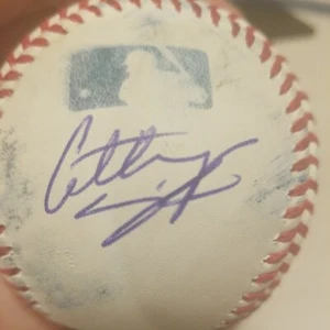 Anthony seigler signed game used baseball autographed gu romlb ball authentic - Picture 1 of 3