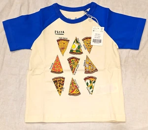 Camisa de Pizza MINI BODEN Logo Azul Nueva con Etiquetas Nueva 3-4 - Imagen 1 de 9