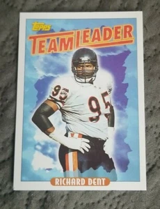 1993 Topps Football Card #172 Richard Dent Team Leader - Chicago Bears  - Picture 1 of 2