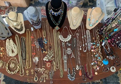 1/2 Pound Vintage To Modern FASHION JEWELRY Lot All Wearable!! READ DESCRIPTION - Image 1 of 4