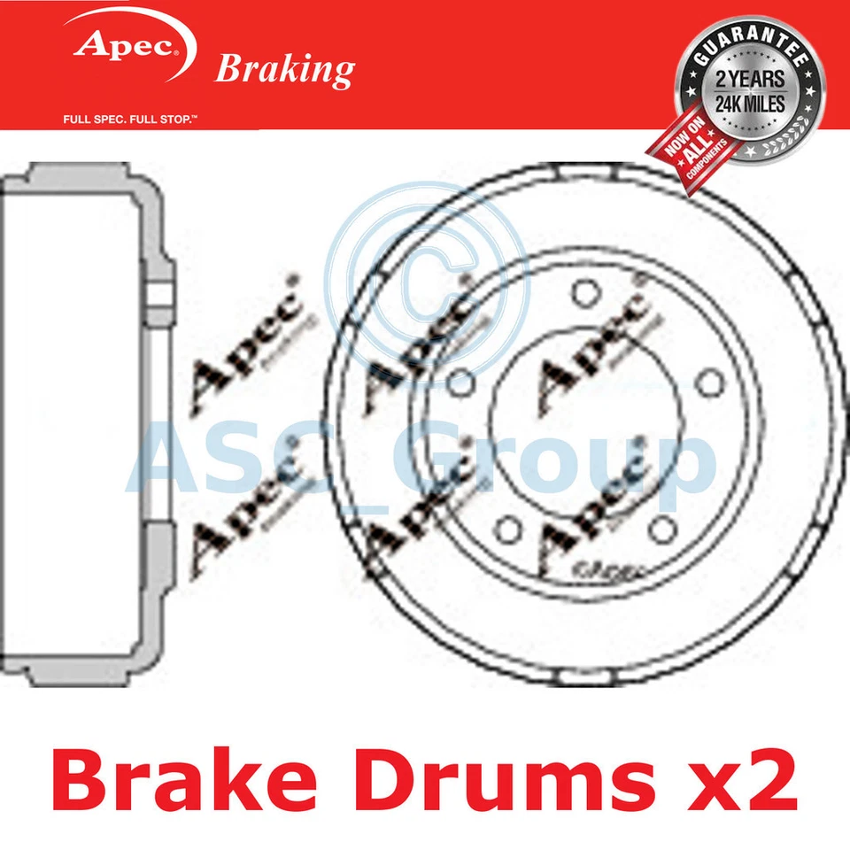 2x Apec 281mm (Interne) 5 Clou Rechange Arrière Frein à Main Frein De DRM9919 - Photo 1/1