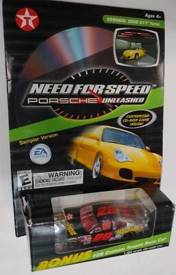 Need For Speed Porsche Unleashed #28 Custom TEXACO 1:64 NASCAR Race CAR w/CD-ROM - Image 1 of 4