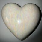 Heart+Shaped+Porcelain+Trinket+Dish+w%2FLid+Footed+Pearly+Shine