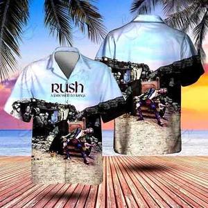 Rock Band Rush A Farewell To Kings Hawaiian Shirt Size S-5XL - Picture 1 of 2