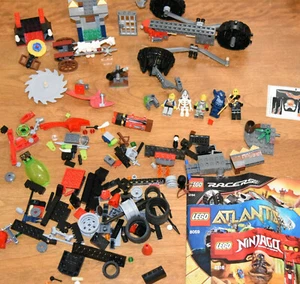 Legos LG LOTE 300+ piezas Ninjago-2516 Atlantis-8059 Racers-8164 ¡y MÁS EXCELENTE forma! - Imagen 1 de 10