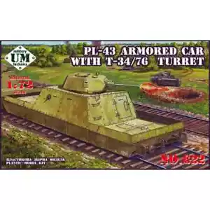 Coche blindado Unimodels UMT622 PL-43 con kit escala torreta T-34/76 1/72 - Imagen 1 de 6