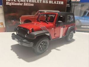 2014 Jeep Wrangler Willy's - Red - Die Cast Maisto Special Edition 1:18 scale