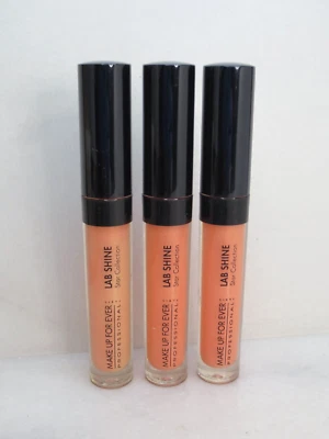 MAKE UP FOR EVER LAB SHINE STAR COLLECTION PEARLY LIP GLOSS S6 0.09 OZ NWOB 3PC - Image 1 of 4