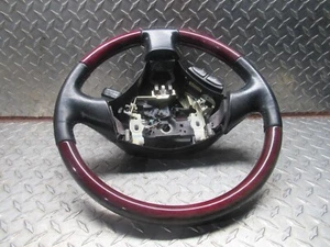 2003 LEXUS ES300 STEERING DRIVE WHEEL BLACK LEATHER RED WOOD GRAIN - Picture 1 of 6