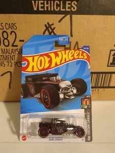 2022 Hot Wheels BONE SHAKER #105/250 HW Dream Garage 4/5 (Black) - Picture 1 of 6