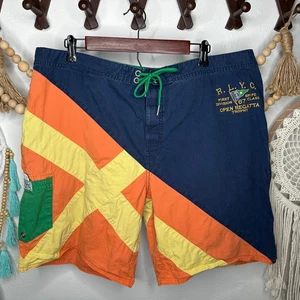 Vintage Ralph Lauren RLYC Open Regetta Snipe Badehose 40" - Bild 1 von 5