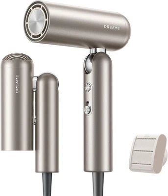 Dreame Pocket High-Speed HairDryer, 110,000RPM Motor, LightWeight, Gold
