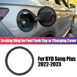 Silicone Car Charging Port Seal Ring Cover For BYD Song Plus 2022-2023 - Foto 1 di 11