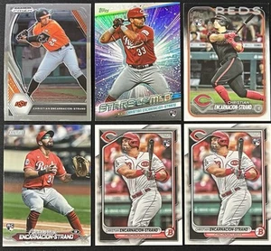 Lote de 6 tarjetas de béisbol Christian Encarnación-Strand Reds novato RC, Bowman y más - Imagen 1 de 6