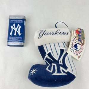 Calzino natalizio vintage "NEW YORK YANKEES" souvenir - Foto 1 di 6