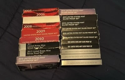 Complete Set of U.S. Mint Silver Proof Sets (2005-2024)Rare & Highly Collectible - Image 1 of 4