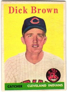 1958 Topps Dick Brown #456 (A) en muy buen estado+ - Imagen 1 de 2