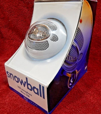 New Blue Snowball Micro USB Microphone Sealed w/Mike Stand, Mike - Image 1 of 4