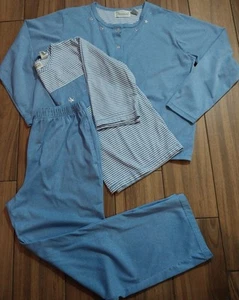 Vintage Shenanigans Women's Set Size Medium 3 Piece Outfit Embroidery in Blue - Picture 1 of 11