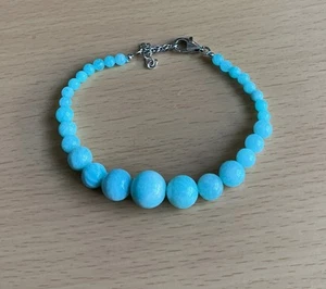 925 Silver Aquamarine  Bracelet Gemporia - Picture 1 of 5