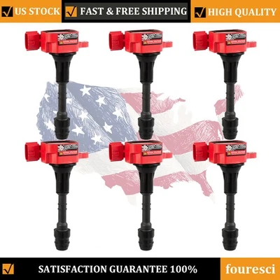 6 pacotes de bobina de ignição ALTO DESEMPENHO para 2002-2012 Nissan Pathfinder 4.0L V6 - Imagem 1 de 4